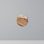 SANDHILLS SPLENDOUR Prateleira Oval Decorativa em Efeito Carvalho