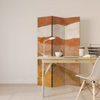 SANDHILLS SPLENDOUR Biombo Decorativo de 3 Painéis