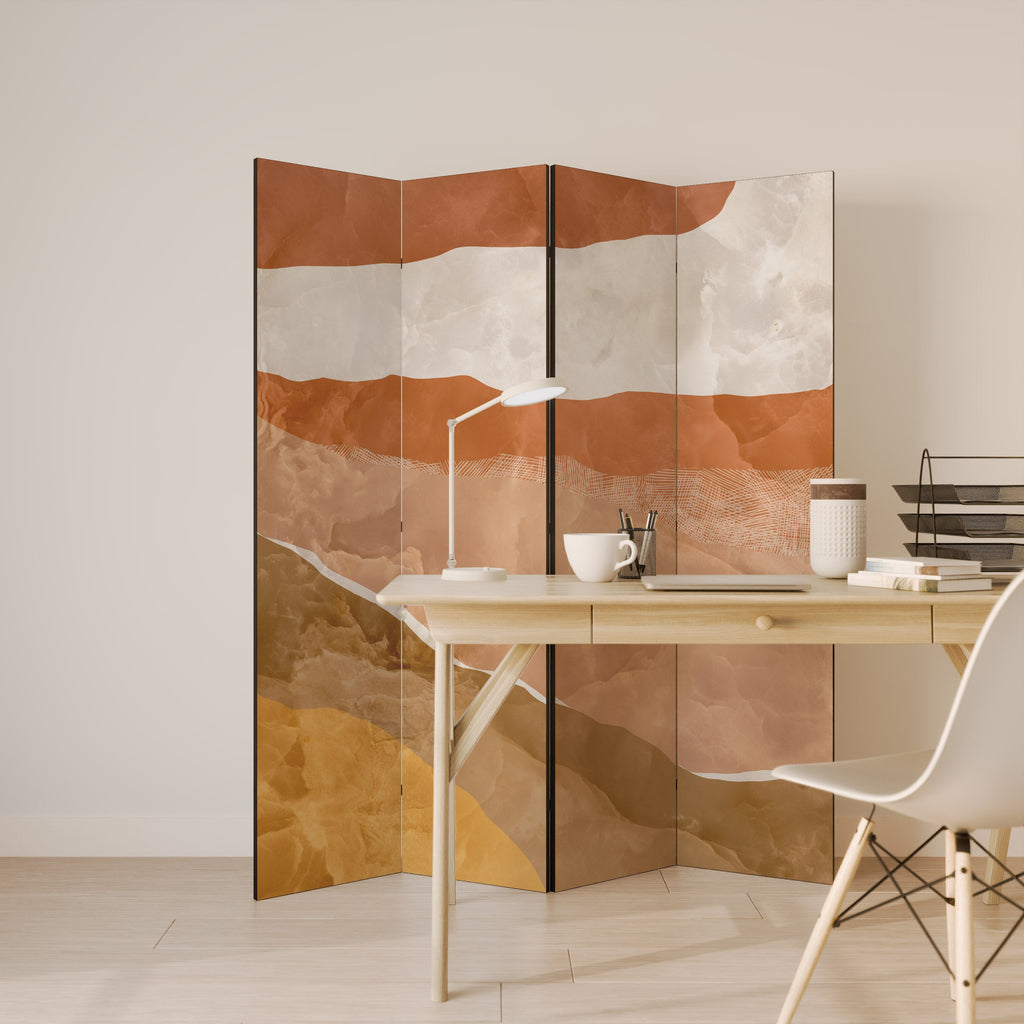 SANDHILLS SPLENDOUR Biombo Decorativo de 4 Painéis