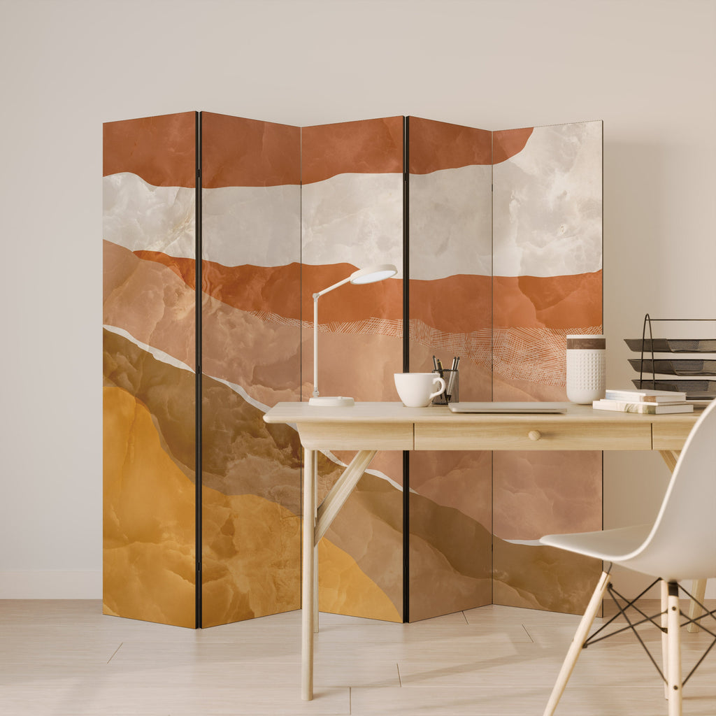 SANDHILLS SPLENDOUR Biombo Decorativo de 5 Painéis