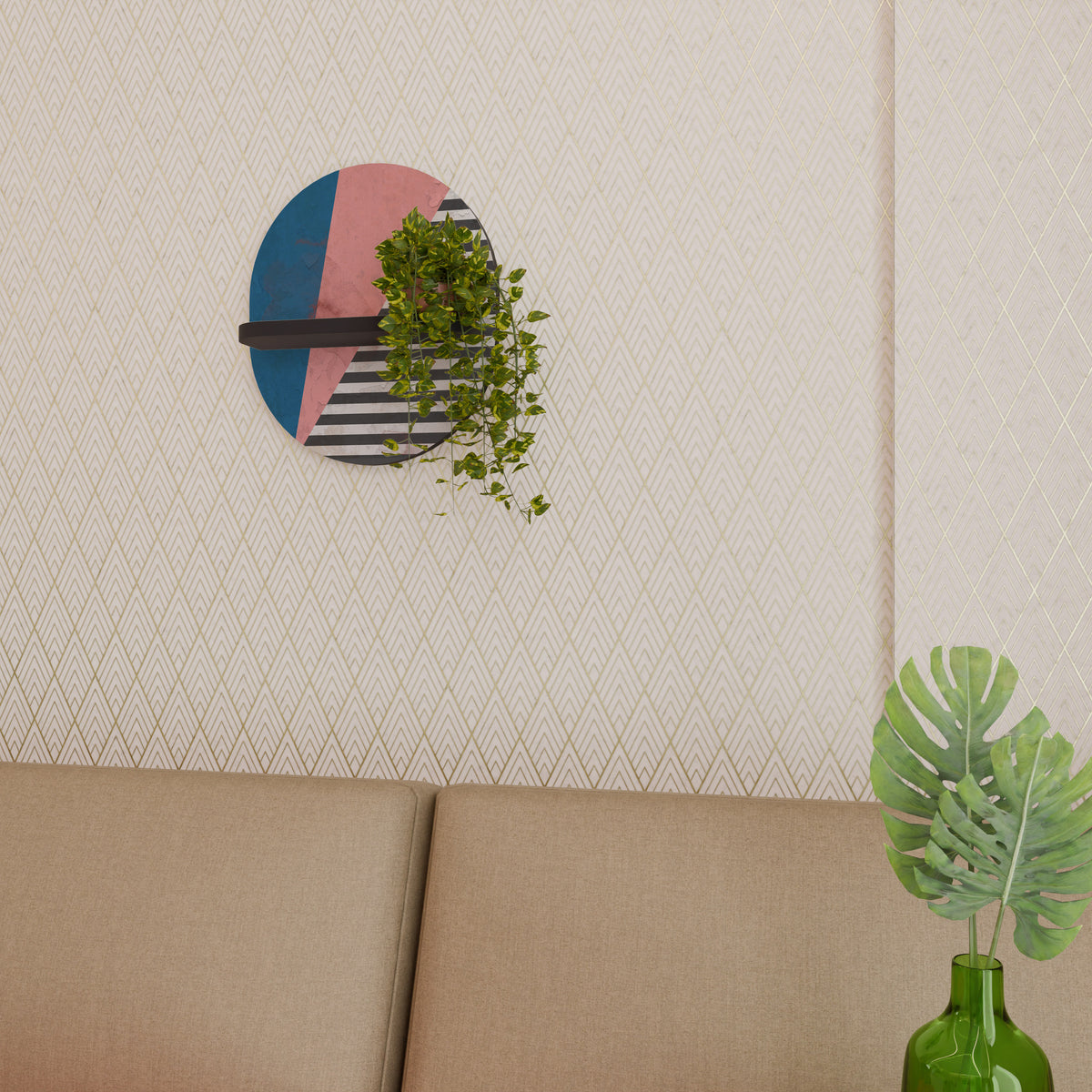 GLAMOROUS STRIPE Art Shelf