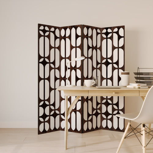 ARTISTIC SPACE HARMONY Decorative 4-Panel Room Divider