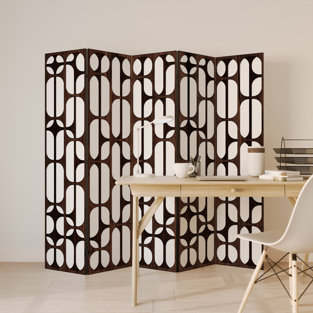 ARTISTIC SPACE HARMONY Biombo Decorativo de 5 Painéis