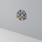 GRAPHITE EYES Prateleira Redonda Decorativa em Efeito Carvalho