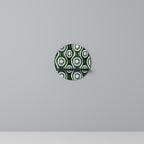 GREEN EYES Prateleira Redonda Decorativa em Acabamento Preto