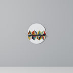 TESSELATE TREASURES Prateleira Oval Decorativa em Acabamento Preto