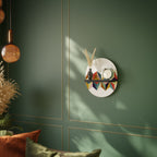 TESSELATE TREASURES Prateleira Oval Decorativa em Acabamento Preto