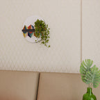 TESSELATE TREASURES Prateleira Oval Decorativa em Acabamento Preto