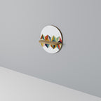 TESSELATE TREASURES Prateleira Oval Decorativa em Efeito Carvalho