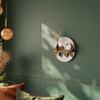 TESSELATE TREASURES Prateleira Oval Decorativa em Efeito Carvalho