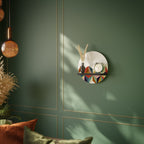 TESSELATE TREASURES Prateleira Redonda Decorativa em Acabamento Preto