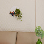 TESSELATE TREASURES Prateleira Redonda Decorativa em Acabamento Preto