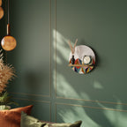 TESSELATE TREASURES Prateleira Redonda Decorativa em Efeito Carvalho