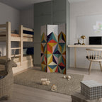 TESSELATE TREASURES Biombo Decorativo de 3 Painéis