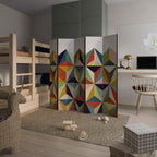 TESSELATE TREASURES Biombo Decorativo de 5 Painéis