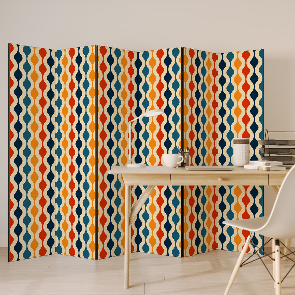 COLORFUL NOSTALGIA 6-Panel Room Divider