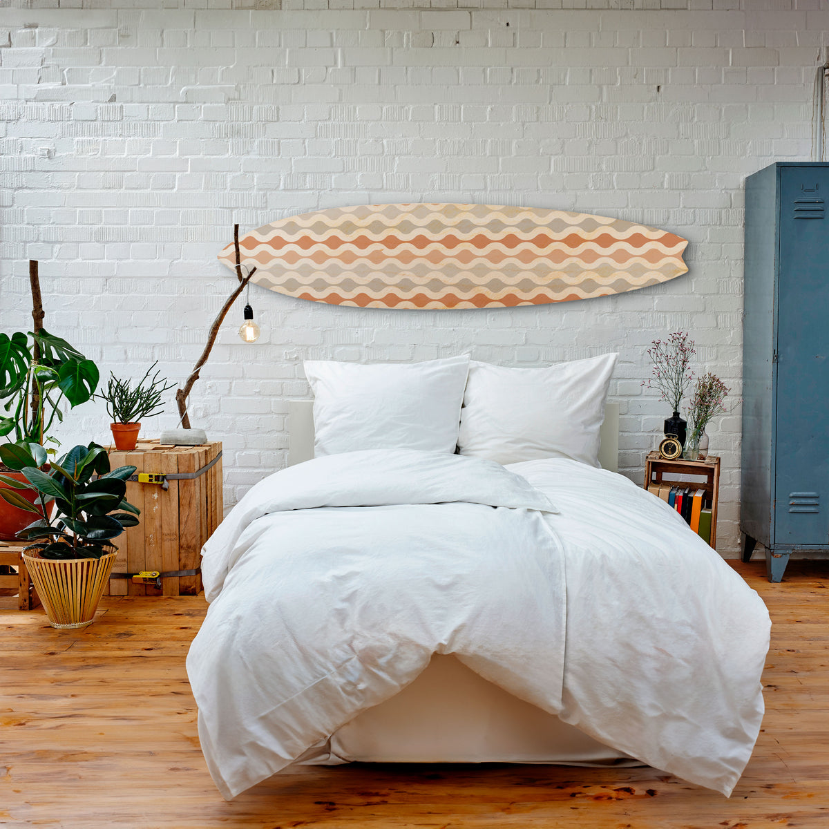 HAZY NOSTALGIA Painel Decorativo Prancha de Surf