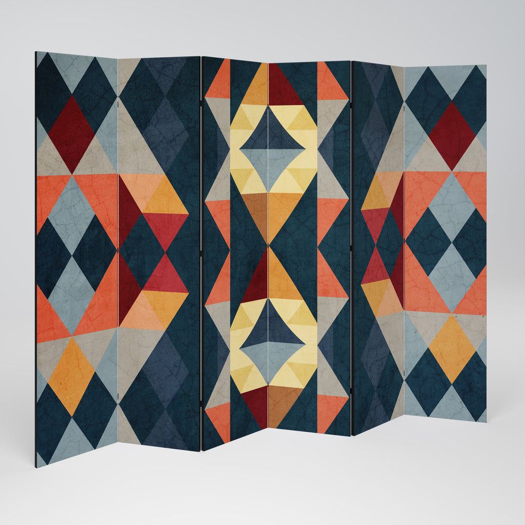 CRACKED ILLUSION Biombo de 6 Painéis