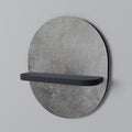 CONCRETE WALL Prateleira Oval Decorativa em Acabamento Preto
