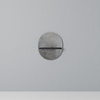 CONCRETE WALL Prateleira Oval Decorativa em Acabamento Preto