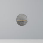 CONCRETE WALL Prateleira Oval Decorativa em Efeito Carvalho