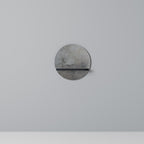 CONCRETE WALL Prateleira Redonda Decorativa em Acabamento Preto