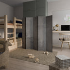 CONCRETE WALL Biombo Decorativo de 5 Painéis