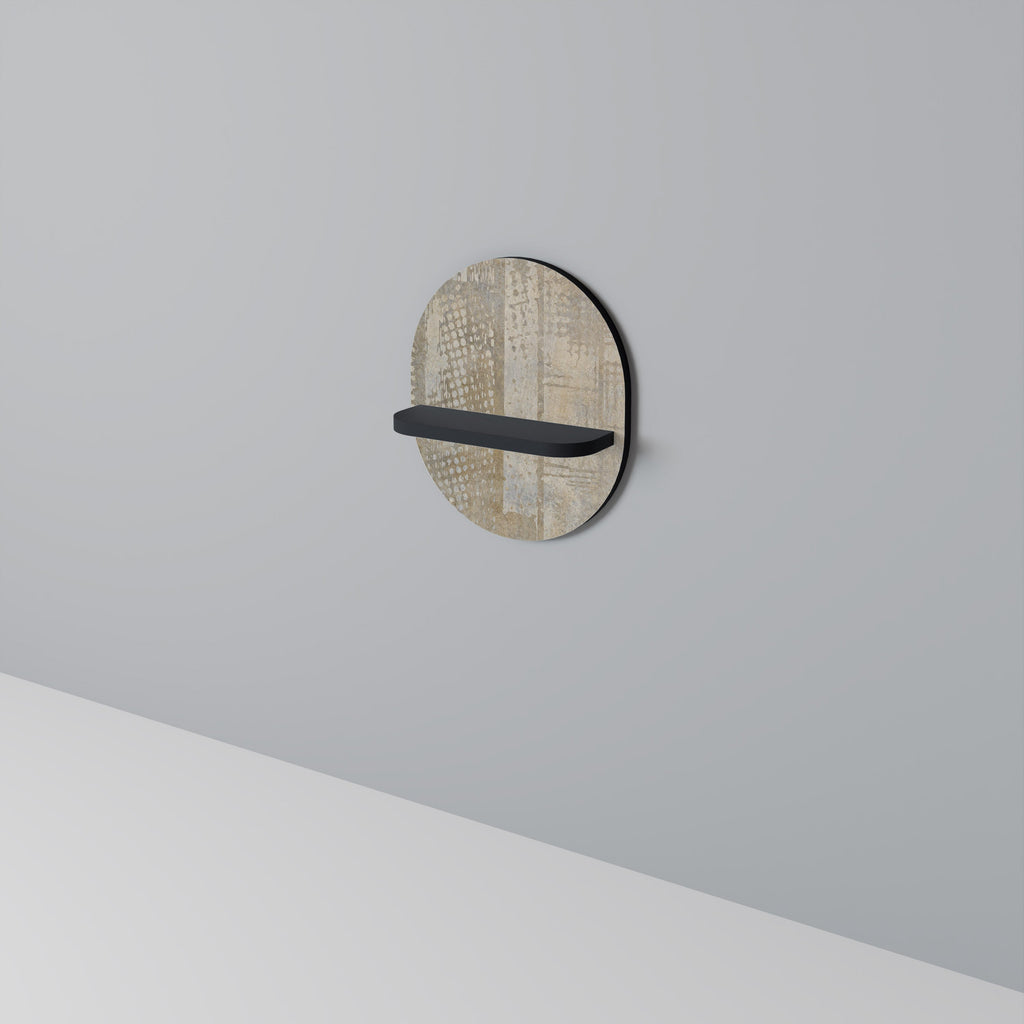 SCREEN ERROR Prateleira Oval Decorativa em Acabamento Preto