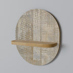 SCREEN ERROR Prateleira Oval Decorativa em Efeito Carvalho