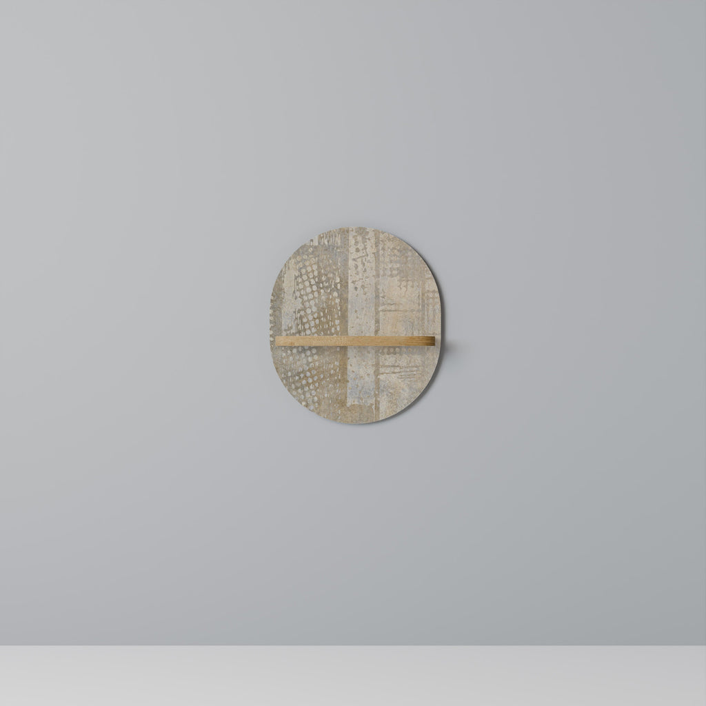 SCREEN ERROR Prateleira Oval Decorativa em Efeito Carvalho