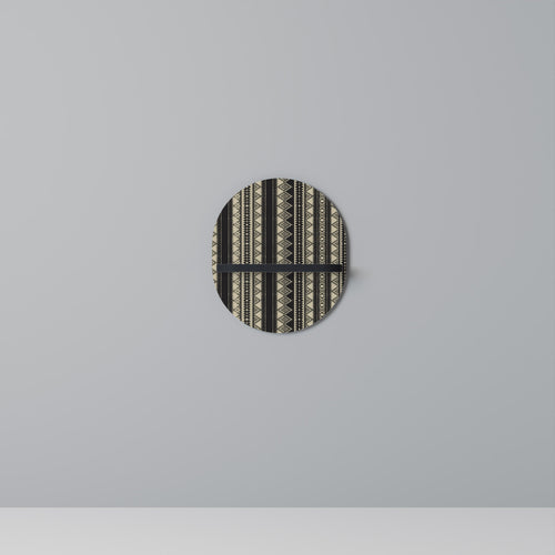 AZTEC Prateleira Oval Decorativa em Acabamento Preto