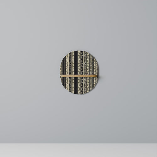 AZTEC Prateleira Oval Decorativa em Efeito Carvalho