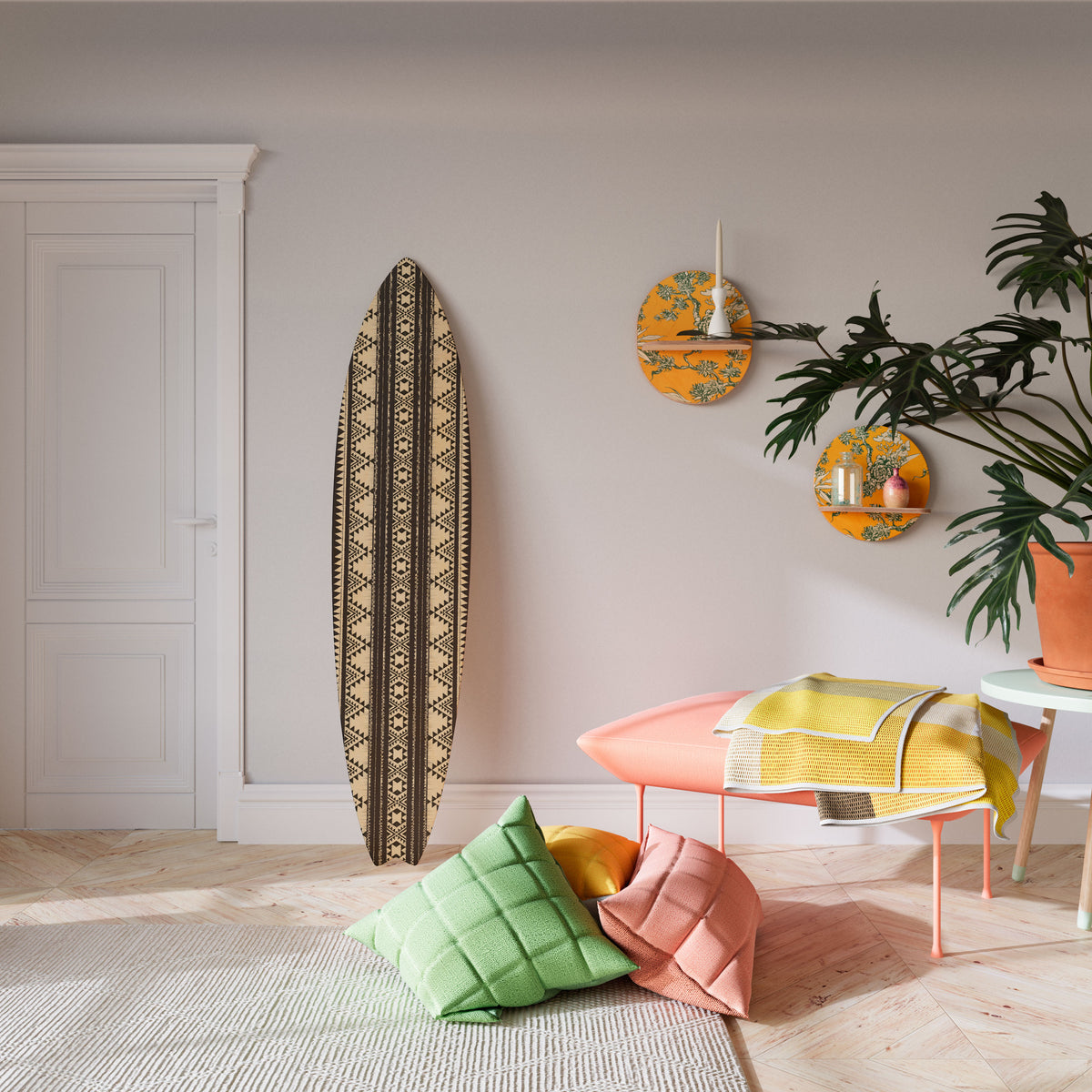 AZTEC Painel Decorativo Prancha de Surf