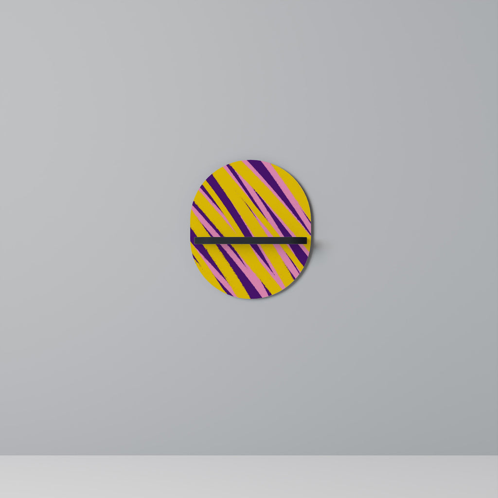 DREAMS COME TRUE Prateleira Oval Decorativa em Acabamento Preto