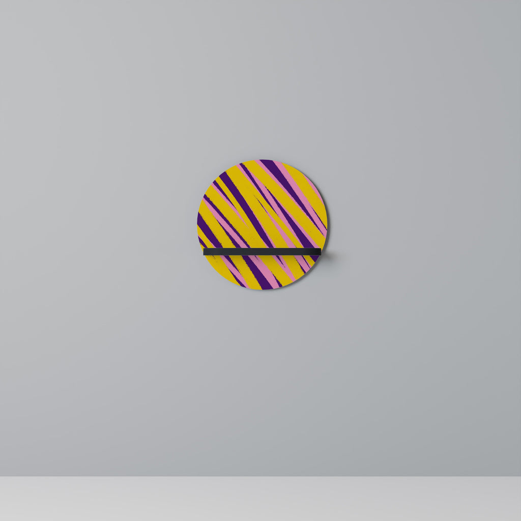 DREAMS COME TRUE Prateleira Redonda Decorativa em Acabamento Preto