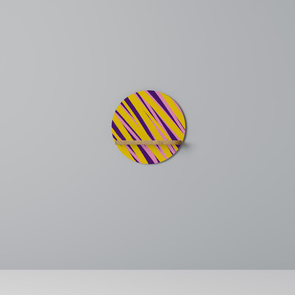 DREAMS COME TRUE Prateleira Redonda Decorativa em Efeito Carvalho