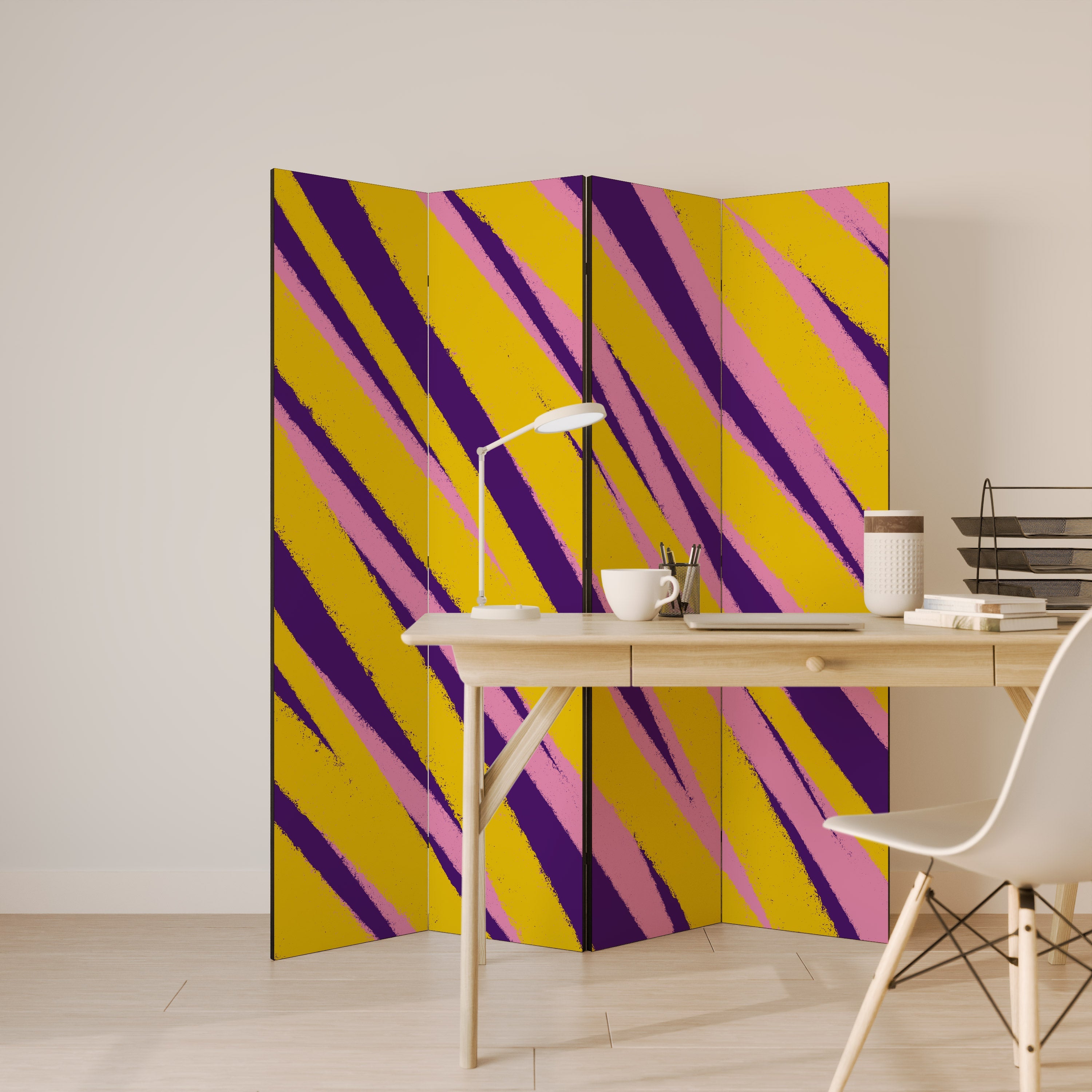 DREAMS COME TRUE Biombo Decorativo de 4 Painéis