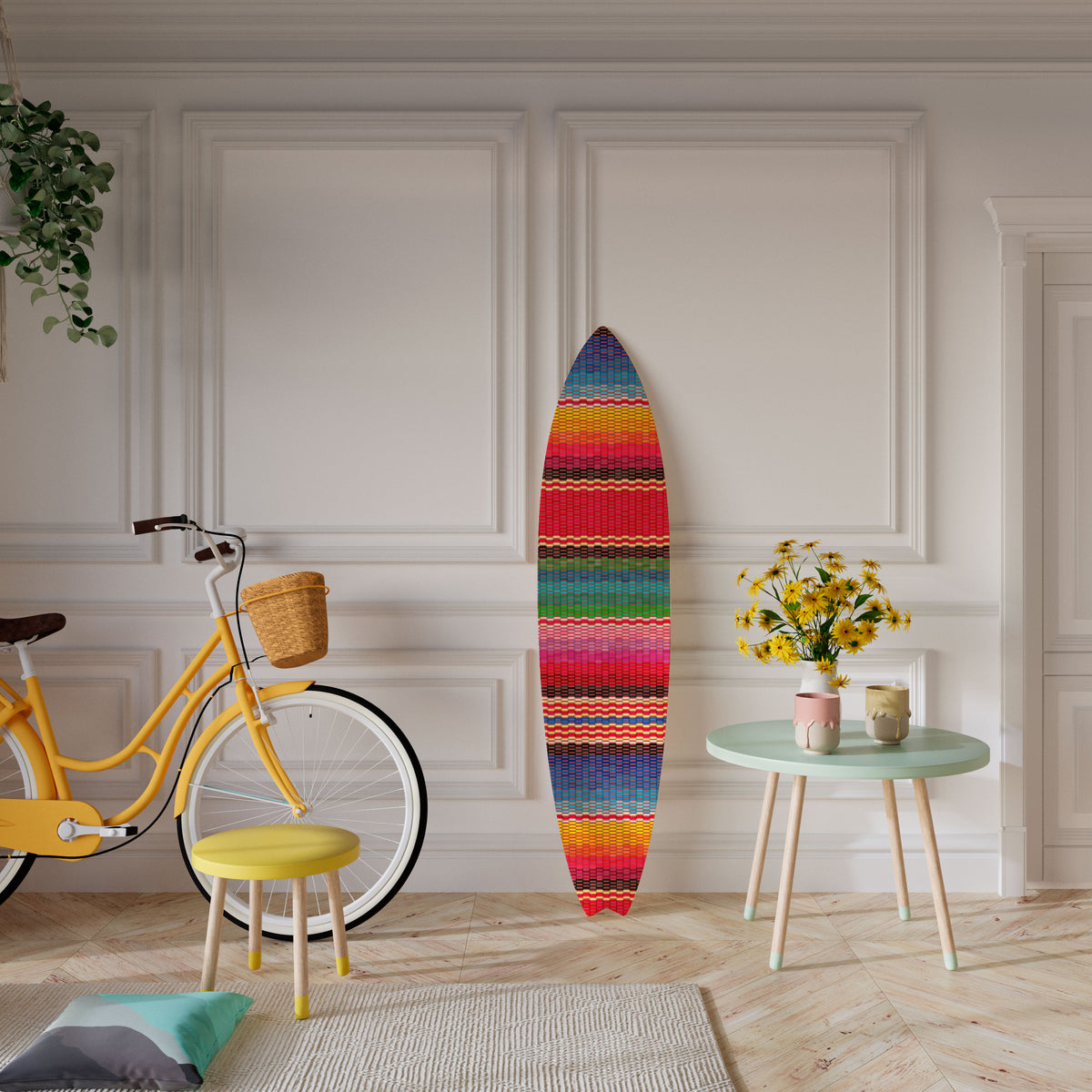 ETHNIC MEXICAN Painel Decorativo Prancha de Surf
