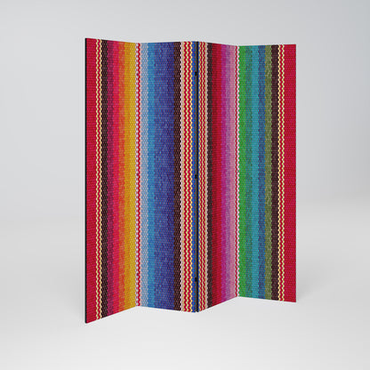 ETHNIC MEXICAN Biombo de 4 Painéis