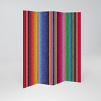 ETHNIC MEXICAN Decorative 4-Panel Room Divider
