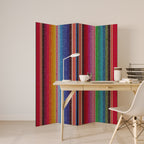 ETHNIC MEXICAN Decorative 4-Panel Room Divider