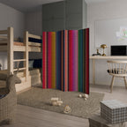 ETHNIC MEXICAN Decorative 4-Panel Room Divider