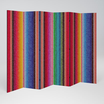 ETHNIC MEXICAN Biombo de 6 Painéis