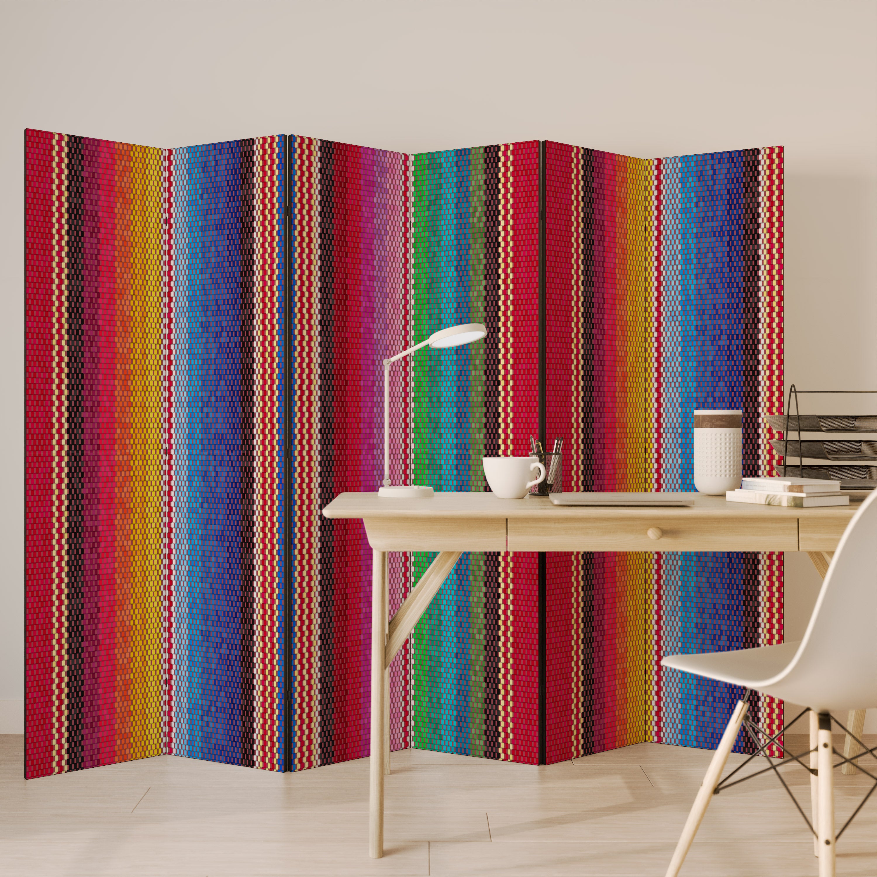 ETHNIC MEXICAN Biombo de 6 Painéis