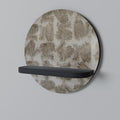 SLIGHTLY BLURRED Prateleira Redonda Decorativa em Acabamento Preto