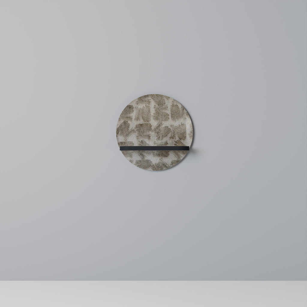 SLIGHTLY BLURRED Prateleira Redonda Decorativa em Acabamento Preto