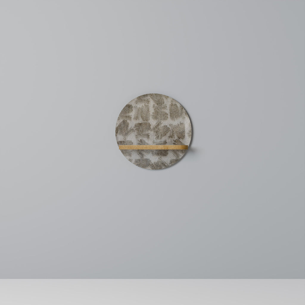 SLIGHTLY BLURRED Prateleira Redonda Decorativa em Efeito Carvalho