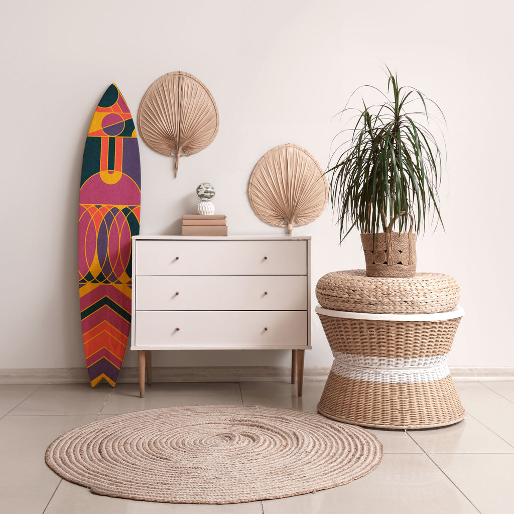 ELECTRIC PATTERNS Painel Decorativo Prancha de Surf