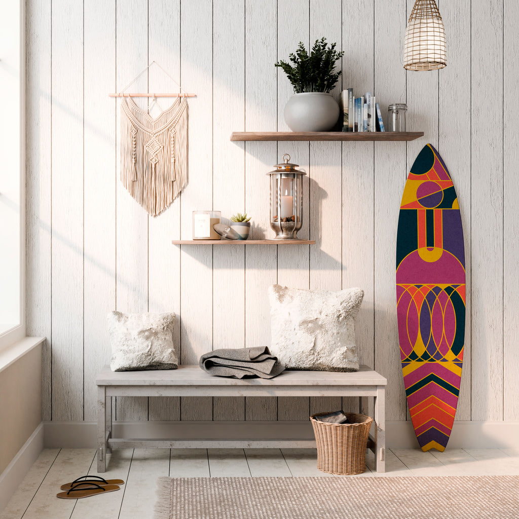 ELECTRIC PATTERNS Painel Decorativo Prancha de Surf