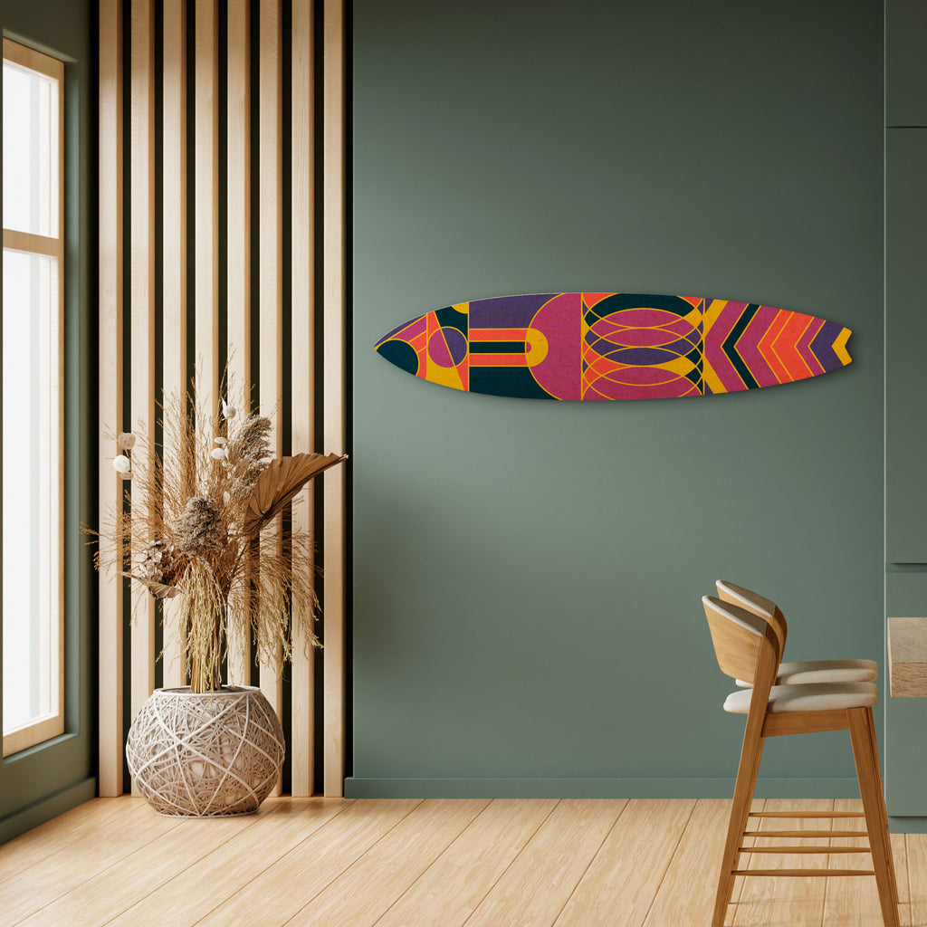 ELECTRIC PATTERNS Painel Decorativo Prancha de Surf